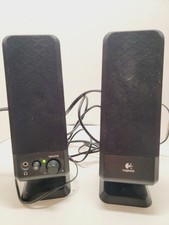 Vintage Pair Of Logitech R-10 Speakers Mdl. S-0152A1 Headphones Jack, Shielded