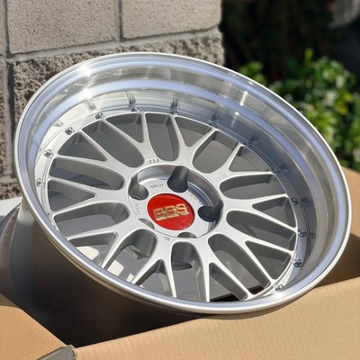 (set of 4) BBS LM 18x10.5 +15 5x114.3 Diamond Silver Wheels for Skyline GT-R