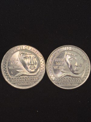2 2022 P & D Anna May Wong Multiple Errors- In Cod We Trust/Off Center