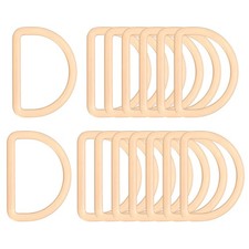 Metal D Ring Heavy Duty Welded D Rings Metal Buckle 1-1/6" Matte Gold 15Pcs