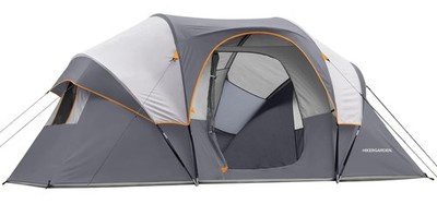 HIKERGARDEN 10 Person Camping Tent - Portable Easy Set Up Family Tent for Cam...