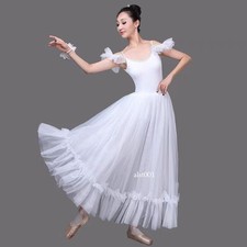 Adult Ballet Tutu Dress Dance Performance Costume Stage Dress Practice Dancewear