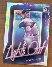 2021 Optic Baseball Sandy Koufax Lights Out Insert Silver Prizm Dodgers 💎💎💎