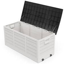 75 GAL Fast Installation 8min Portable Foldable Garden Storage Box with 2 Wheels