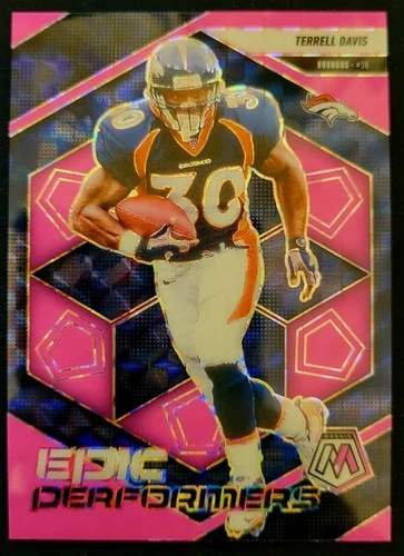2025 Panini Mosaic TERRELL DAVIS Epic Perfomers Pink Fluorescent SP Parallel #17