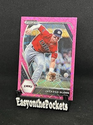 2021 Panini Prizm Draft Picks Pink Prizm Jackson Glenn (RC) #PDP133 Pirates 