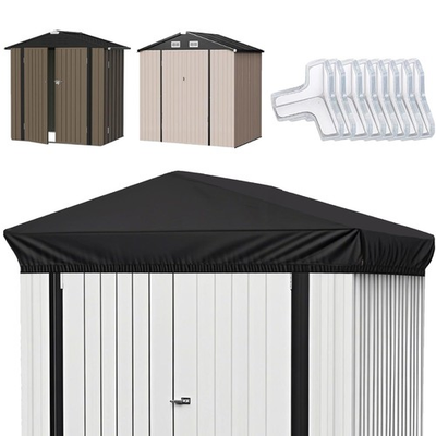 #ad #ad 6x4 Ft Durable Slooping Roof Shelter Cover Pressure Rubberized Oxford Cloth ... $112.70