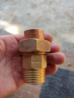 ''Nibco'' B260350 Nibco 733-4 Cast Bronze Solder Pressure Copper Union, 1''
