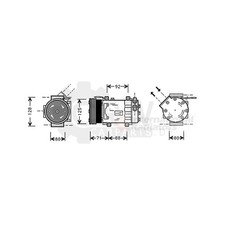 Kompressor Klimaanlage für Renault Clio II 1.4 16V 1.6 Kangoo