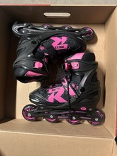 Women's ROCES Roller Skates Black/pink US W 7-10 Used Once