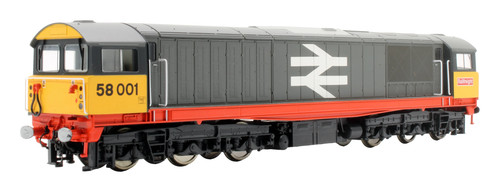 HELJAN "OO GAUGE" 58021 BR RAILFREIGHT GRAU ROTE STREIFEN CLASS 58 001 DIESELLOK | Condition: Used