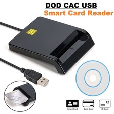 CAC Reader, DOD Military USB 2.0 Common Access, for ID IC Bank Credit Smart Card