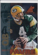 1997 Pinnacle Inside Silver Lining Brett Favre #7