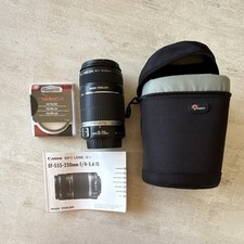 Canon EF-S 55-250mm f/4-5.6 IS Zoom Lens for Canon EF-S 58mm Filter and bag