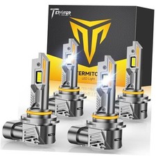 9005 9006 Light Bulbs Combo, 100,000LM 12X Ultra Bright, 6500K Cool 9005 9006