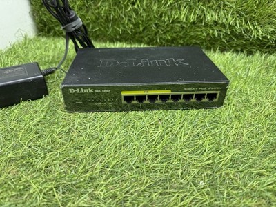 D-LINK DGS-1008P 8-Port Gigabit Unmanaged Desktop PoE Switch 80W UK #1F