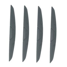 4pcs Car Door Edge Guards Protectors Silicone Anti-Collision Side Doors Gray