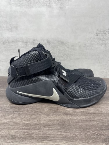 Nike Lebron Soldier 9 Shoes Mens 8 Black Silver 749417-001 - Picture 5 of 13