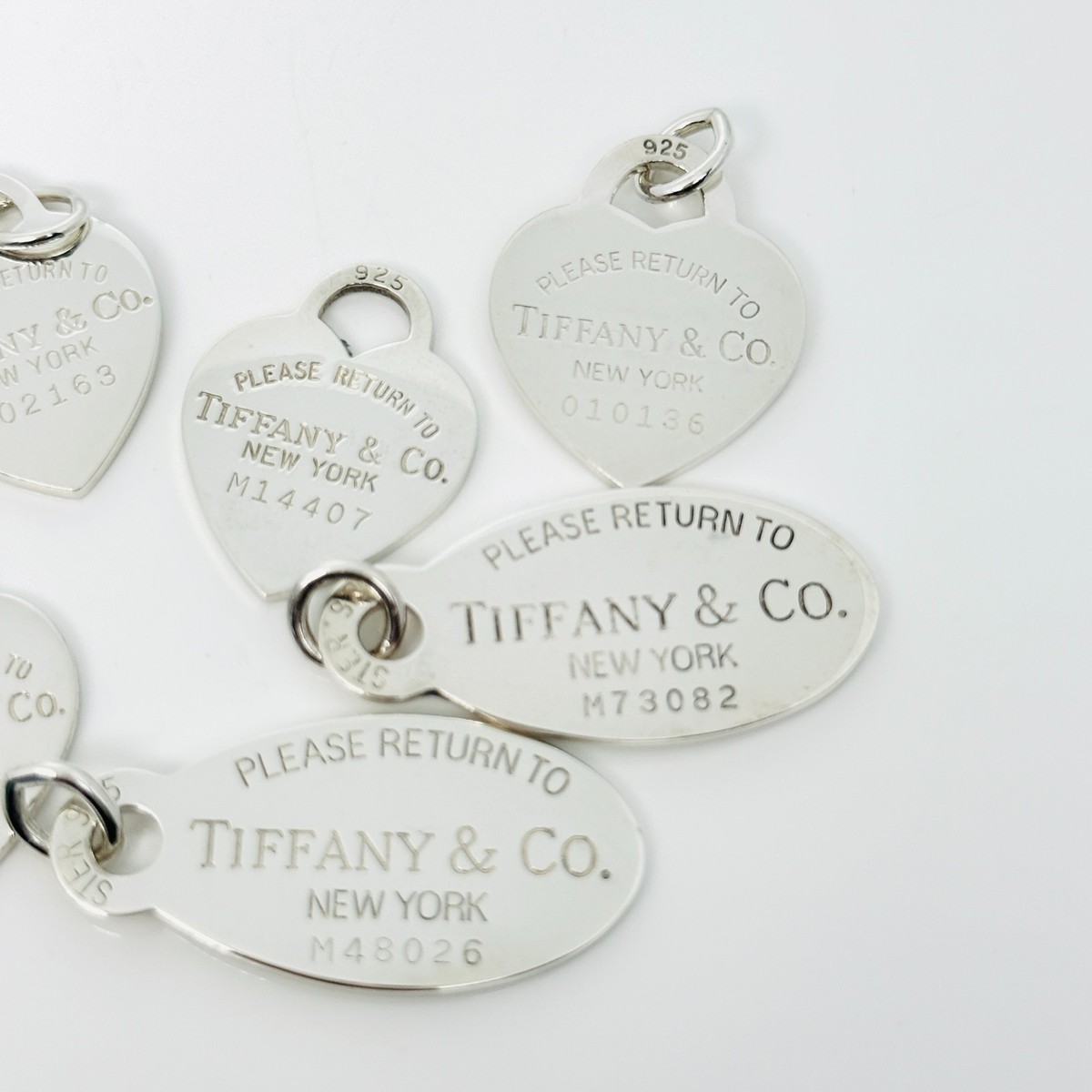 1 Vintage Return to Tiffany Heart Tag Pendant Charm in Sterling