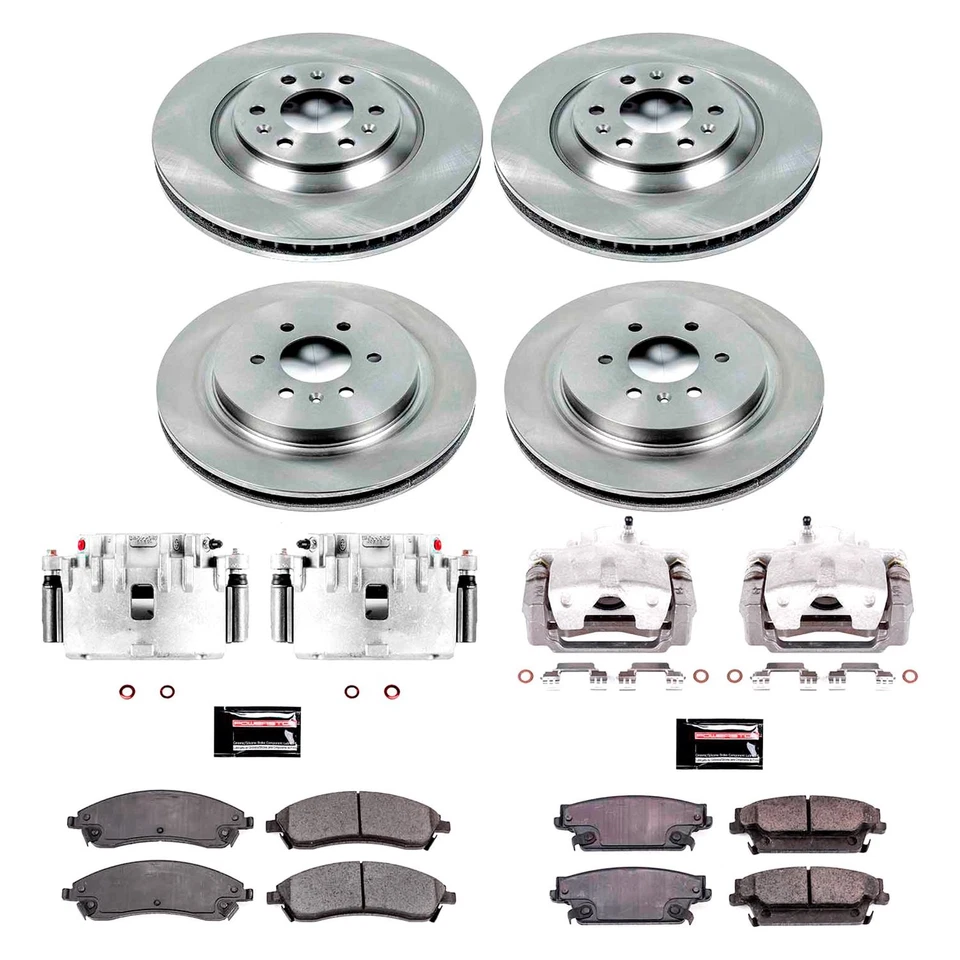 For Cadillac SRX 04-09 Brake Kit 1-Click Autospecialty Replacement Plain Front & Foto 2 de 4