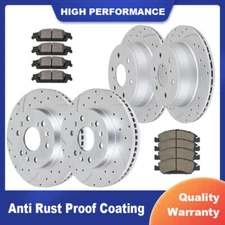 Front Rear Brake Rotors and Pads Brakes for Chevy Suburban GMC Tahoe Yukon XL