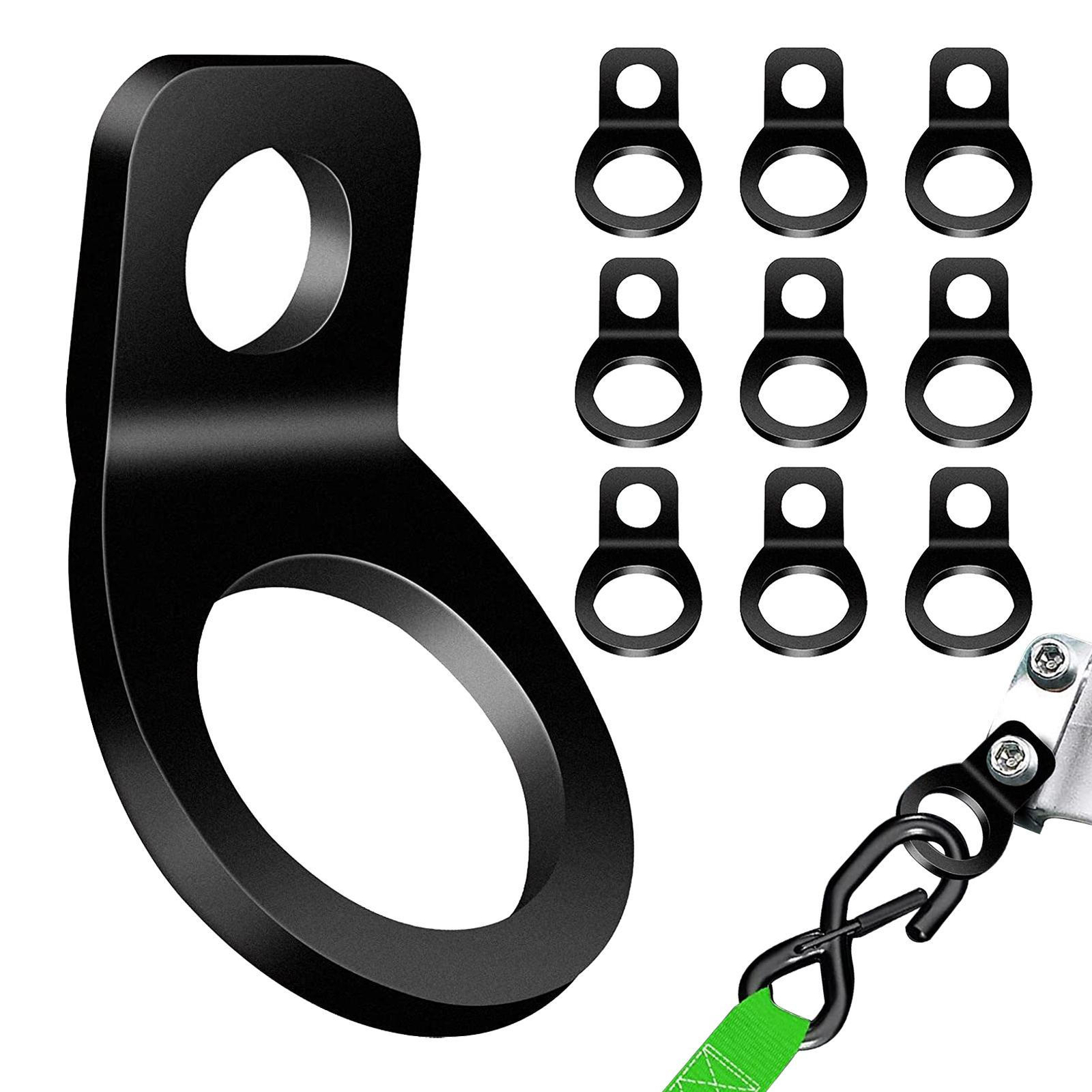 Tie Down Anchors Hooks Dirt Bike Tie Down Strap Rings For Motorcycle 10PCS Black eBay
