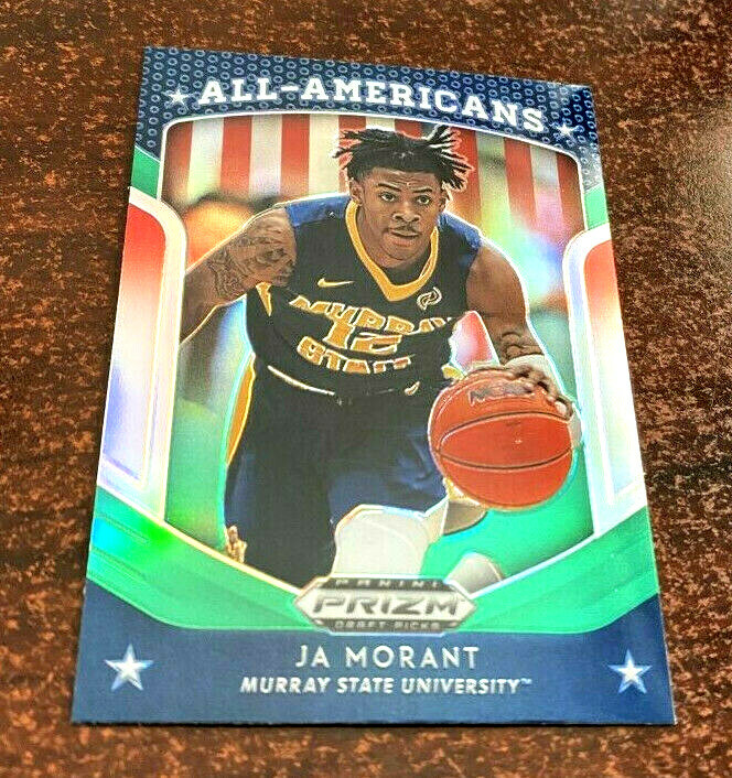 2019 Prizm Ja Morant " GREEN " All American PRIZM HOLO 🔥 Grizzles #44 RC ROOKIE