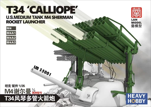 Heavy Hobby LM-35001 1/35 T34 CALLIOPE US.MEDIUM TANK M4 SHERMAN ROCKET LAUNCHER - Picture 1 of 4
