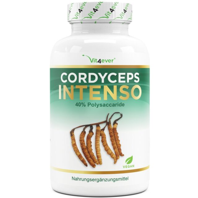 Estratto Cordyceps Sinensis - 180 capsule - 650 mg - CS-4 - 40% polisaccaridi -