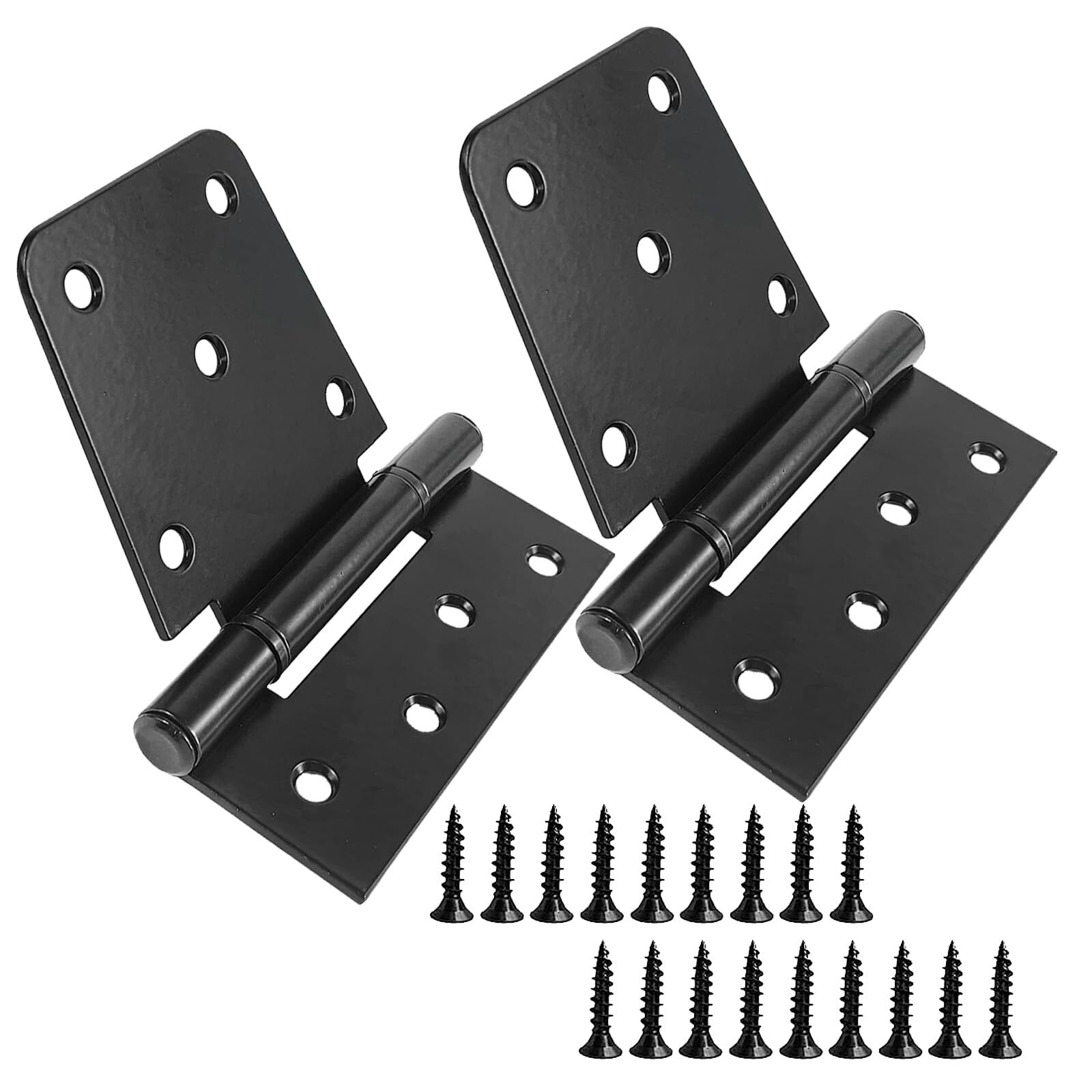 AYAYGD Heavy Duty Gate Hinges 3.5Inch, 2 Pack Black Iron Door Hinges for Wood...
