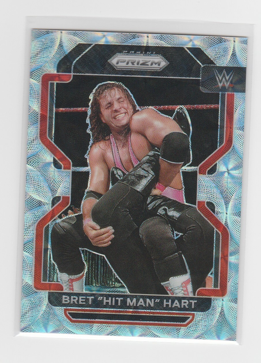 2022 Panini Prizm WWE Scope Prizm Bret Hit Man Hart #198 072/199 Premium Box Set