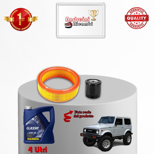 Kit Wartung ÖLfilter Und ÖL FüR Suzuki Samurai 1.3 I 51Kw 70Cv 1989-image