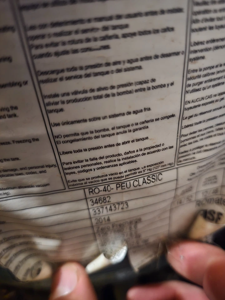 tanque ósmosis inversa 34682 RO-40- PEU CLASSIC Foto 2 de 2