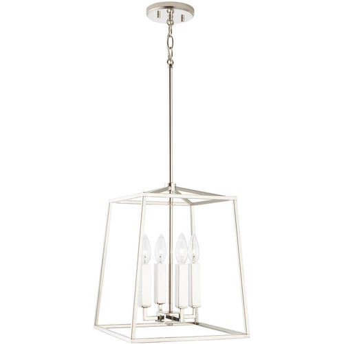 New Capital Lighting 537641PN Thea 12 Inch 4 Light Foyer in Transitional Style - Picture 1 of 5