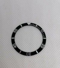 007 SEIKO BLACK BEZEL INSERT FOR MIDSIZE 10 BAR SUB SKX023 7S26 0050