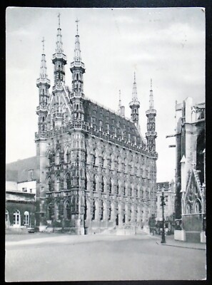 Town Hall Hotel de Ville, from Grote Markt, Leuven Belgium, Abbott Labs