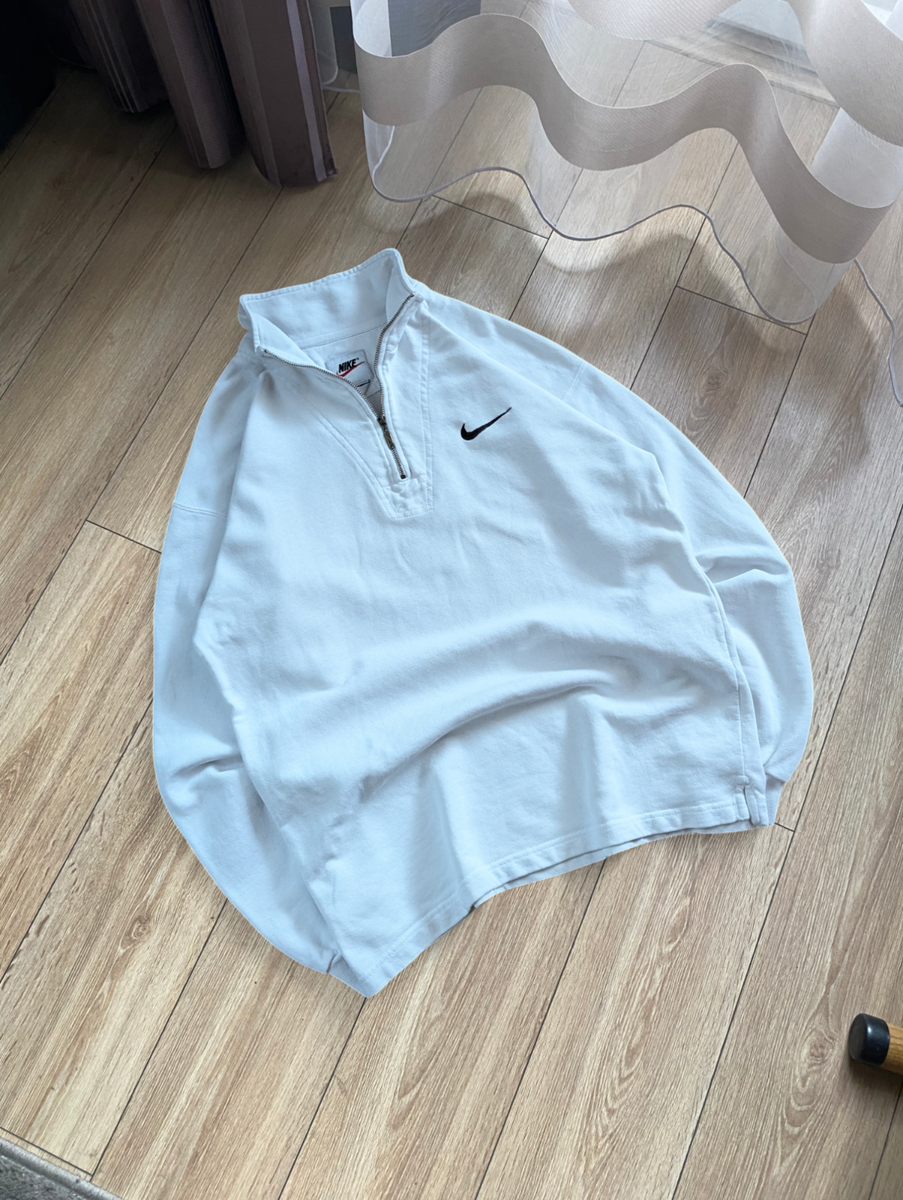 USA製 90s nike one point sweat Vintage 90s Nike Tonal Swoosh Hoodie Sweatshirt M Made in