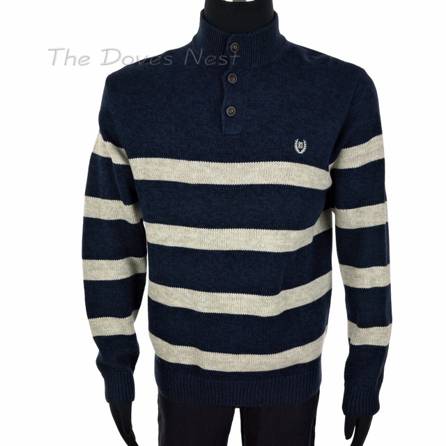 Download CHAPS by Ralph Lauren MEN'S LARGE Beige & NAVY STRIPE ...