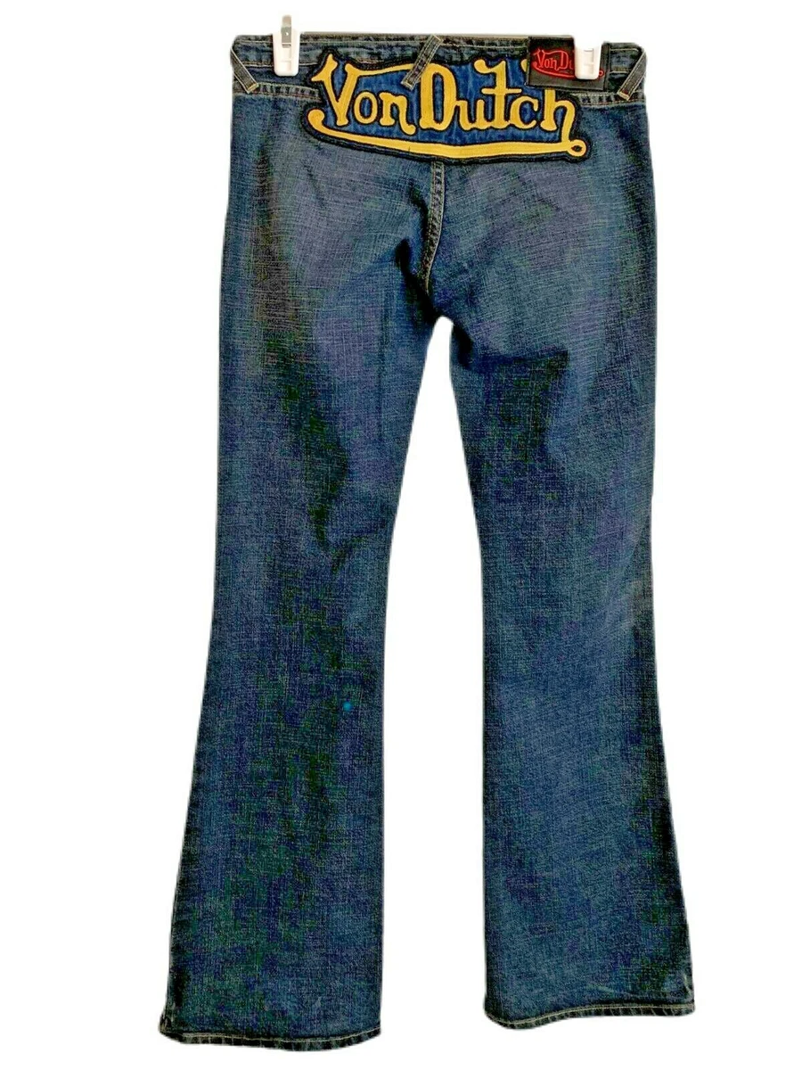 Made To Order Embroidered Monogram Baggy Denim Pants - Men - Ready-to-Wear