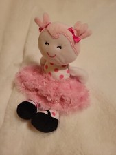 Baby Starters Snuggle Buddy Plush Doll Pink Ballerina Polka Dots Stuffed Toy