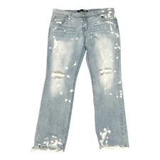 Buckle Rustic Dime Mens Distressed Ripped Bleach Grunge Slim Fit Jeans Size 38