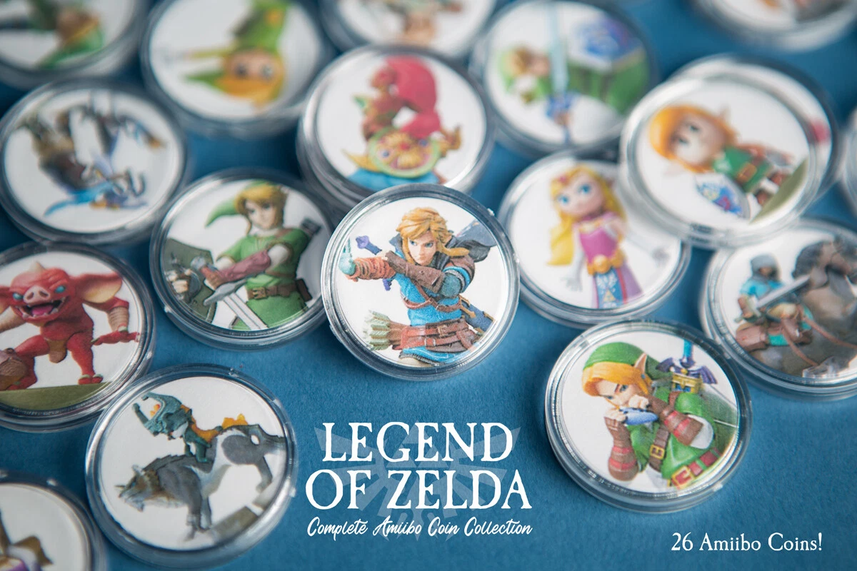 Legend of Zelda Amiibo Coins - 26/28 Coins! - All Characters Included! IN  STOCK