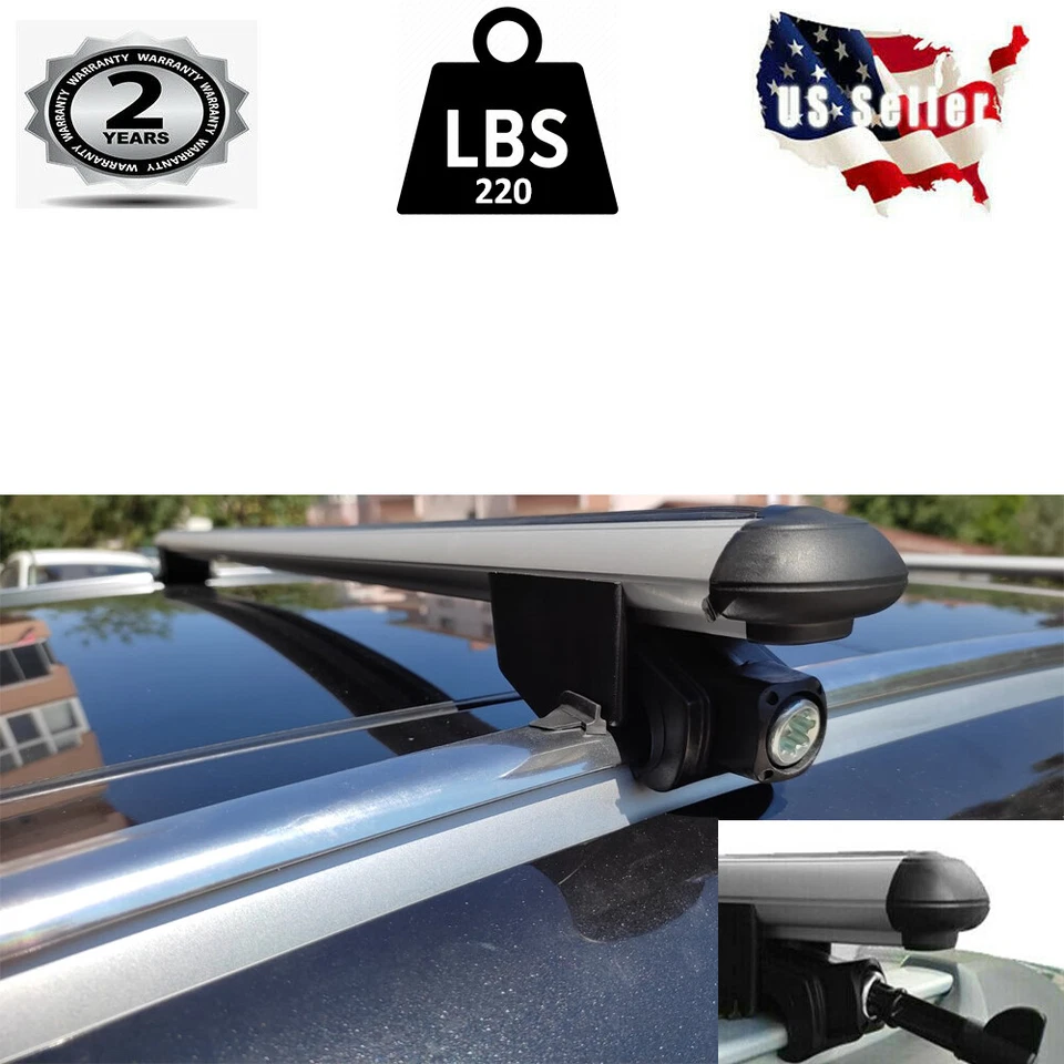 New For Mini Cooper 2010 - 2024 Roof Racks Cross Bars Cross Rail Silver 2 Pcs. Foto 3 de 4