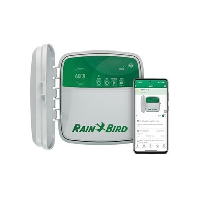 Rain Bird WiFi Controller, ARC8, 8 Zone, Smart Irrigation, Alexa Ready