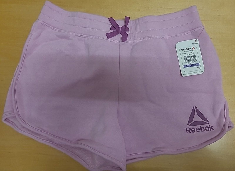 Reebok French Terry Short Youth Girls Training Shorts XL Relaxed Fit NEW