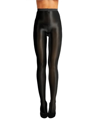 Alvivi Women's Silky Ultra Shimmery Pantyhose Stretch 70D Thickness Footed Stockings Tights Black One Size