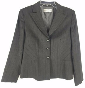 Black Pinstripes Blazer Jacket 6P 