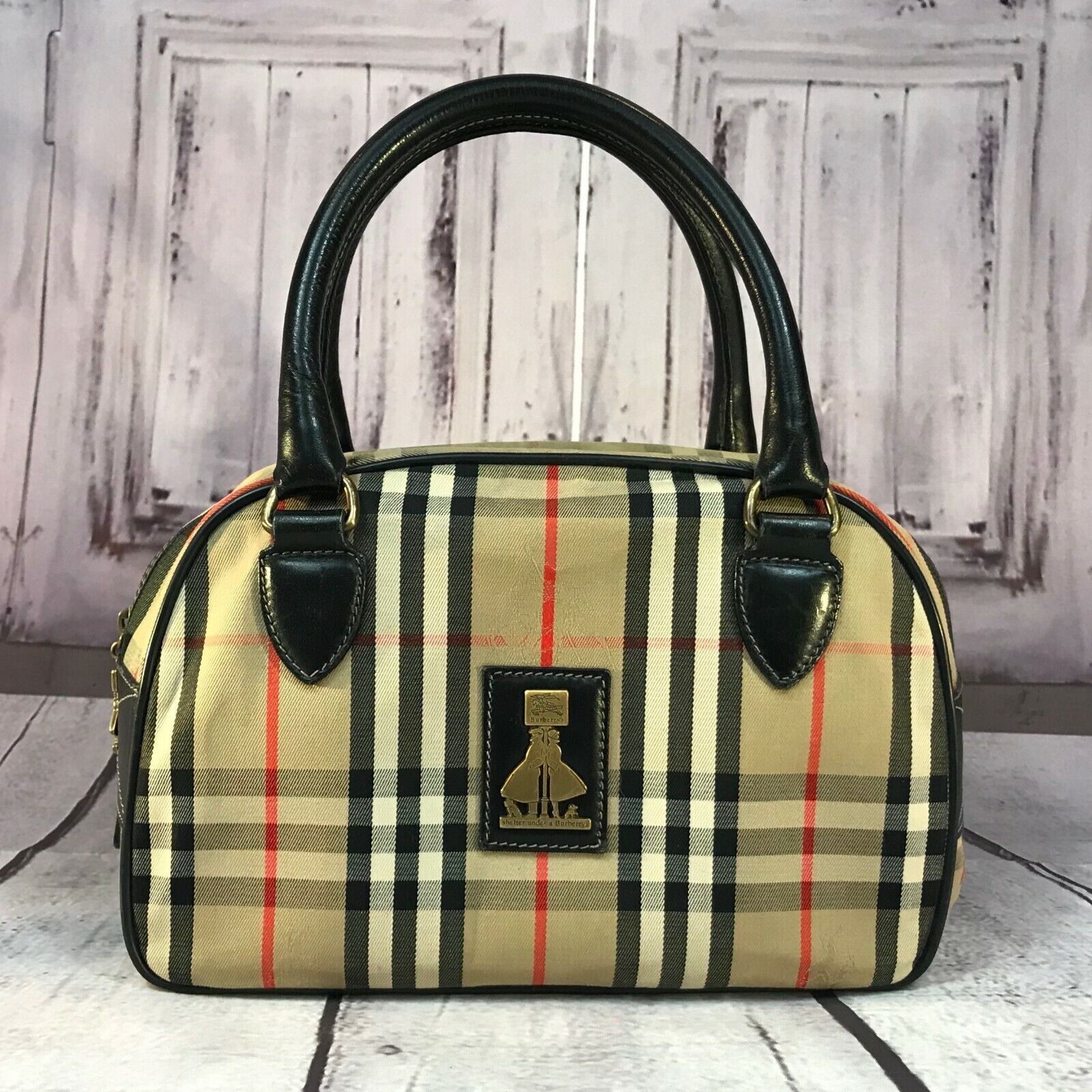 Burberry Nova Check Chester Boston Bag (SHF-19978) – LuxeDH