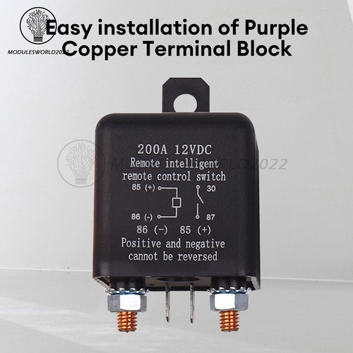 DC12V 200A Universal Car Relay Wireless Remote Control Switch Automotive Relay - Picture 6 of 10
