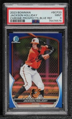 2023 Bowman Chrome Prospects Blue Refractor /150 Jackson Holliday PSA 9 MINT 2l4